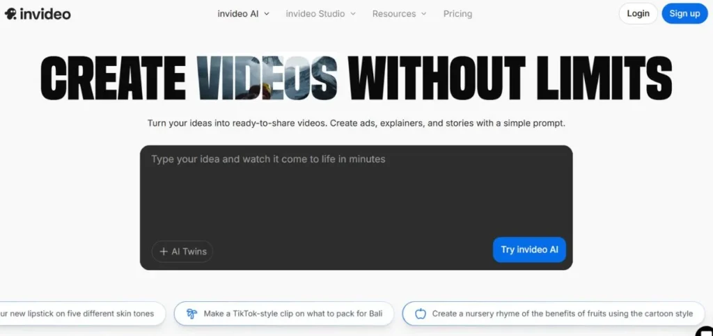 InVideo AI - AI Tools For Marketing