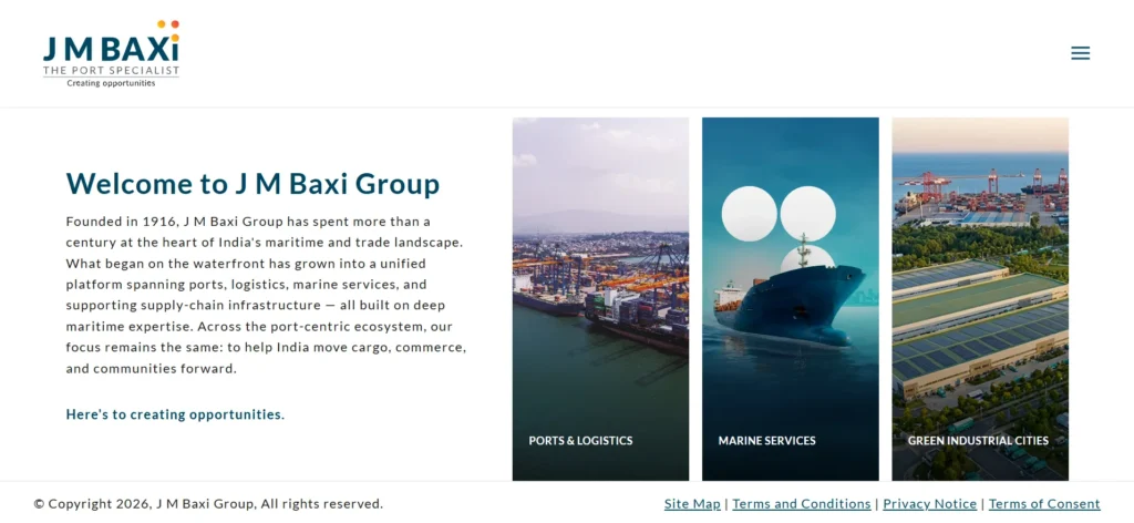 J.M‍.‍ Baxi & Co- shipping companies in india