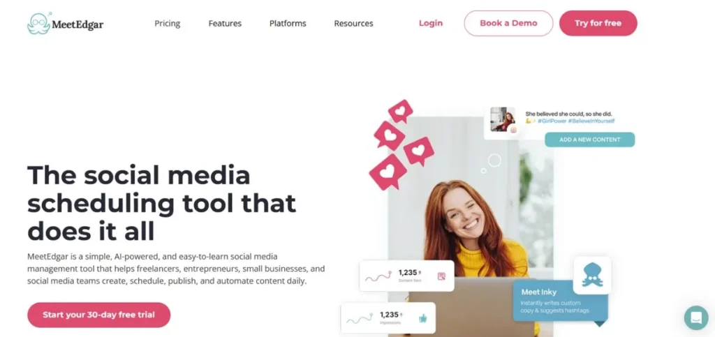 Meet Edgar - LinkedIn Marketing Tools
