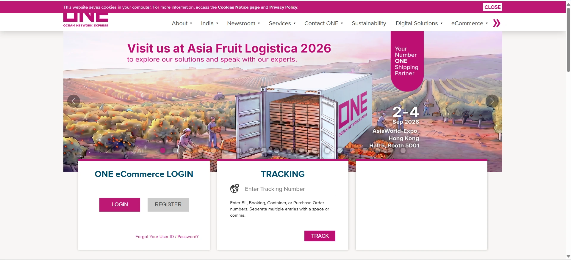 Shipping Companies in C‌ochi‌n‍ - Oc‌ean Network Express (ONE)