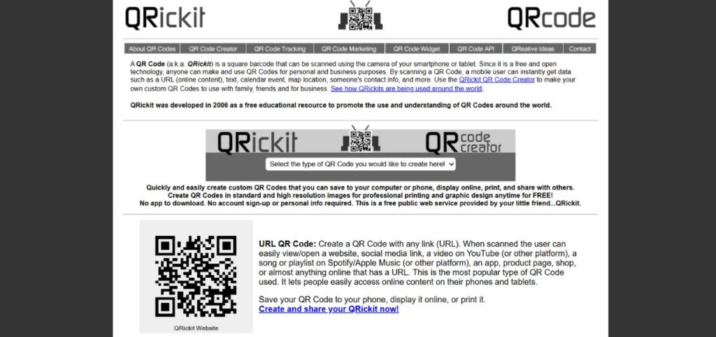 QRickit - Link QR Code Generators