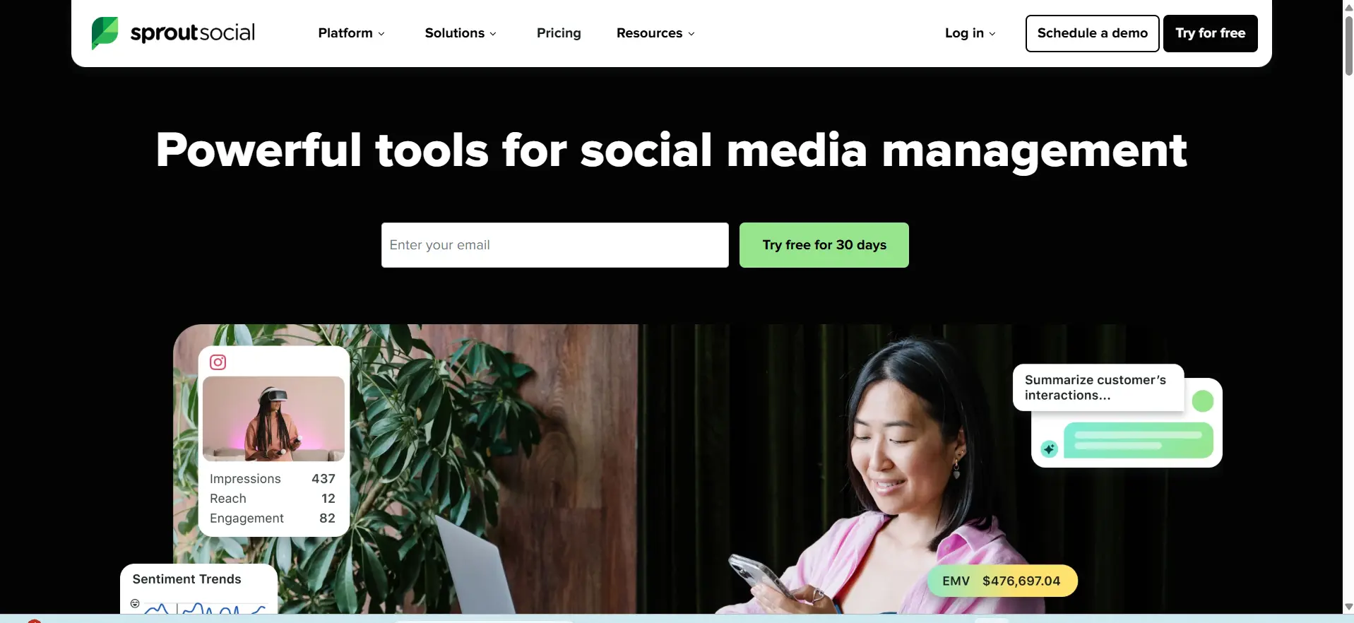 Business Reputation Management Tools - Sprout Social