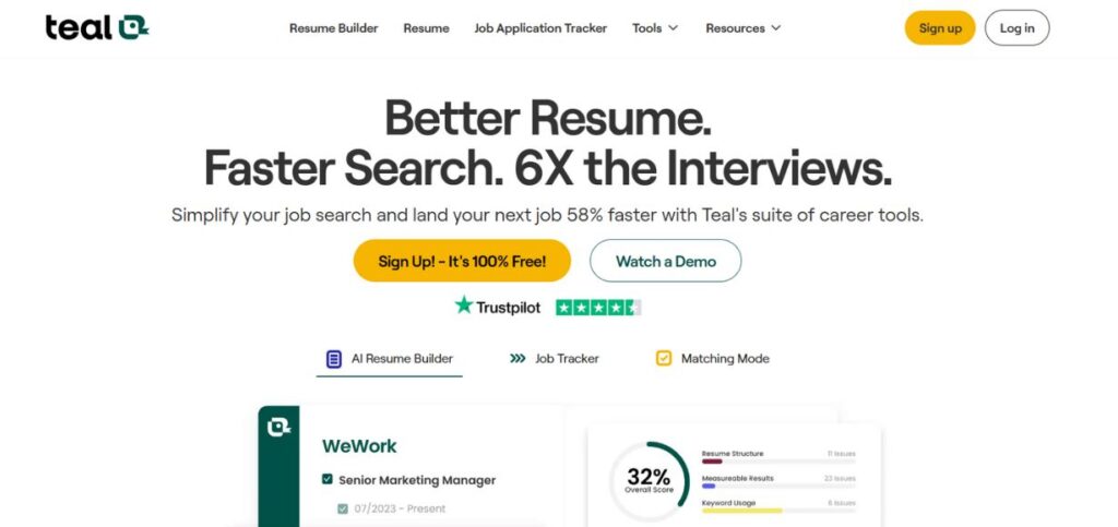 Teal - AI Job Search Tips