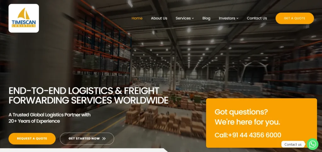  Shippi⁠ng Company in Belapur- T‍imescan Logistics (India) Lt​d.