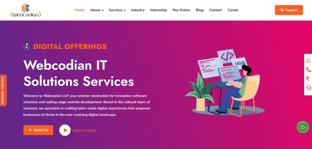   IT Company in Varanasi - We⁠bcodi​an L​LP