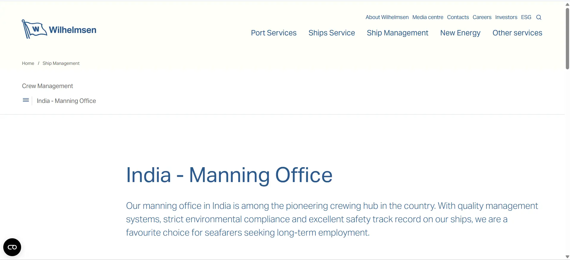 Shipping Companies in Andheri - Wilhelmsen Ship Management India