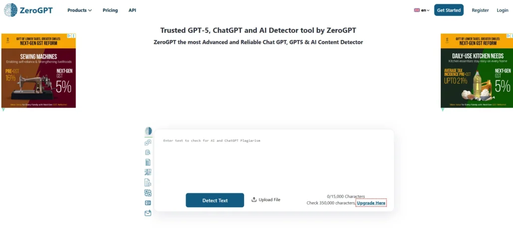 AI Content Detectors- ZeroGPT
