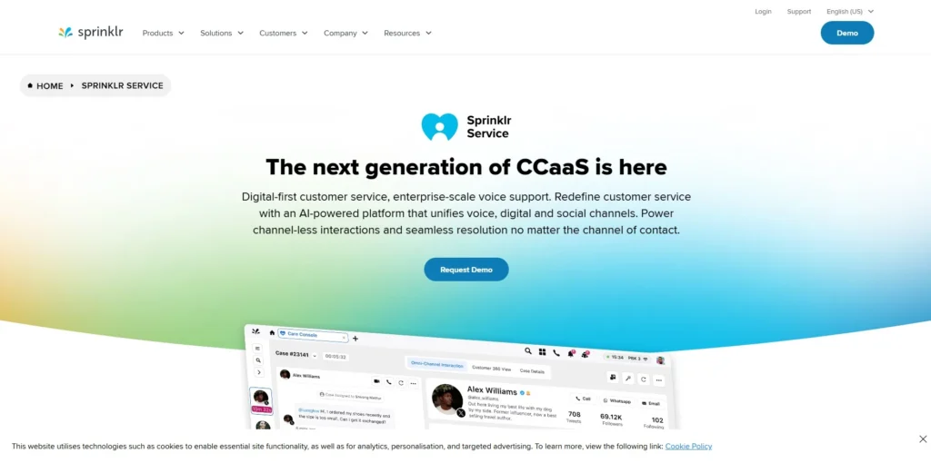 sprinklr-social media customer service tools
