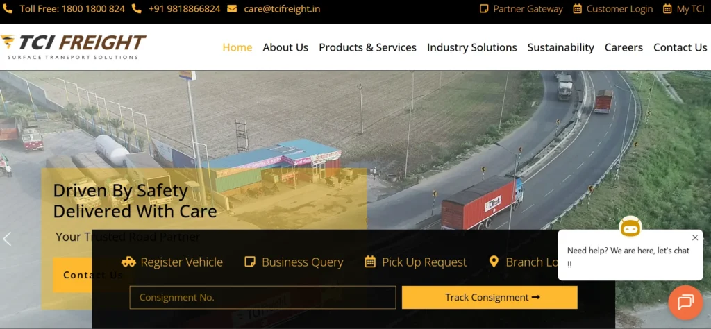 TCI Freight-shipping companies in kolkata
