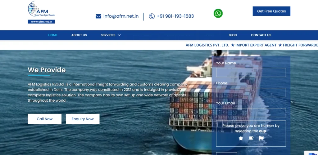Shipping Company in Delhi - AFM Logistics Pvt. Ltd. 