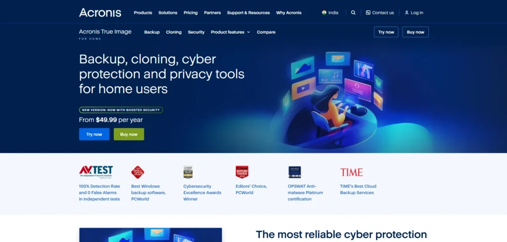 Acronis Cyber Protect Home Office-Hard Drive Cloning Software