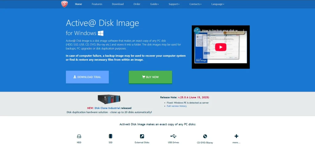 Active@ Disk Image-Hard Drive Cloning Software