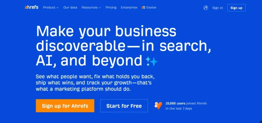 Ahrefs - Keyword Research Tools