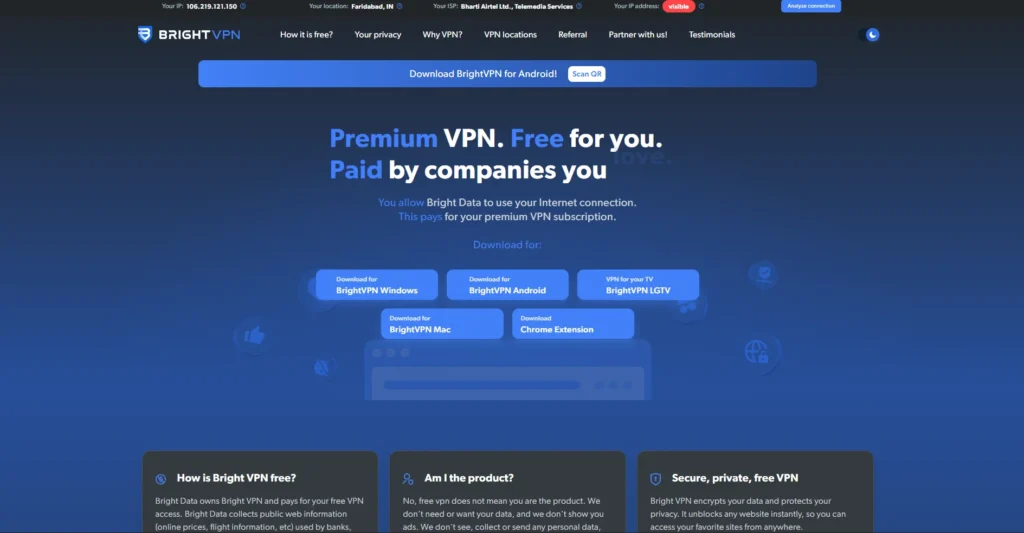 Proxy Server: BrightVPN