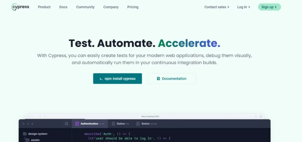 Cypress - Automation Testing Tools