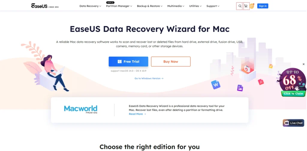 EaseUS Data Recovery Wizard (Mac)-Data Recovery Software for Mac