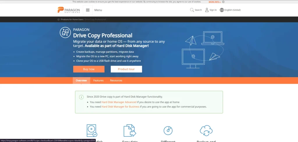 Paragon Drive Copy Professional-Hard Drive Cloning Software