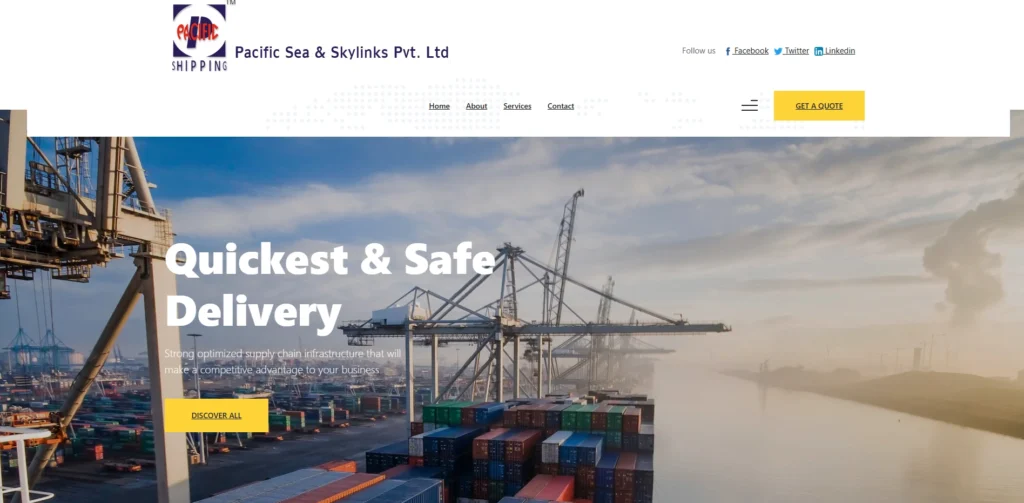 Shipping Company in Bangalore-   P⁠acif‌ic Sea & Skylinks Private Limit⁠ed