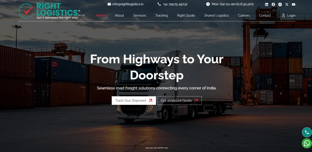 Shipping Company in Bangalore-   Right Logistics Private Limited