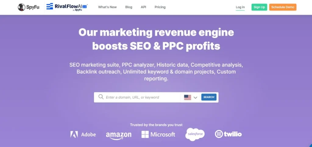 SpyFu - Keyword Research Tools
