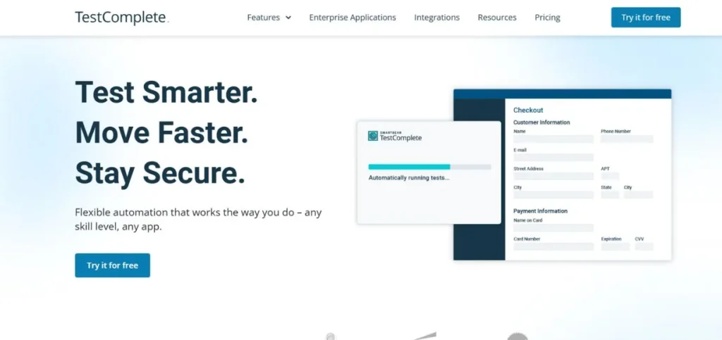 TestComplete - Automation Testing Tools