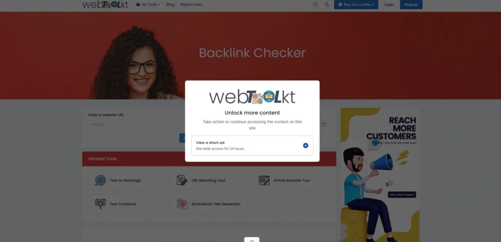 YouTube Backlink Generator Tool- WebToolsKit