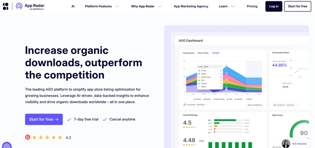 App store Optimization - App Radar