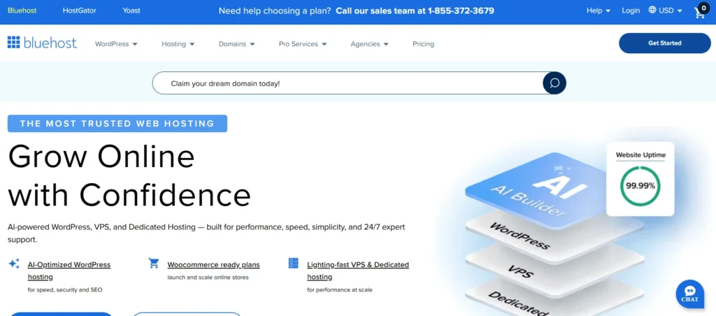 Bluehost Cloud Hosting - Cloud Hosting Providers