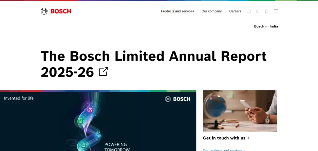 Manufacturing Company in Pune- Bosch Limited