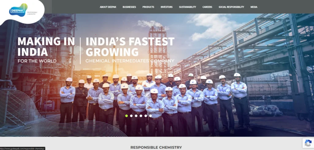 Manufacturing companies in Vadodara - Deepak Nitrite Limited