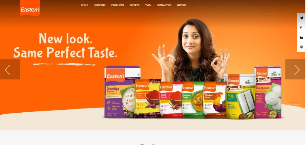 Manufacturing Company in Kerala -Eastern Co‍ndiments