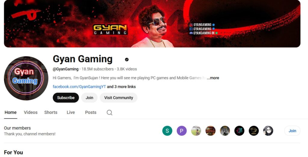 Gaming YouTubers in India