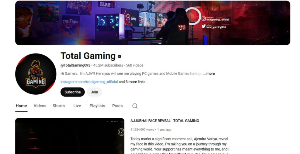 Gaming YouTubers in India