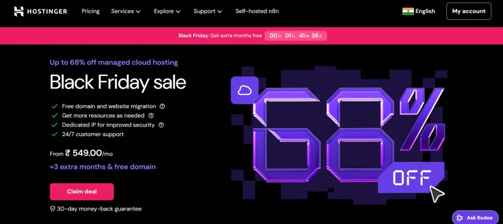 Hostinger Cloud Hosting- Cloud Hosting Providers