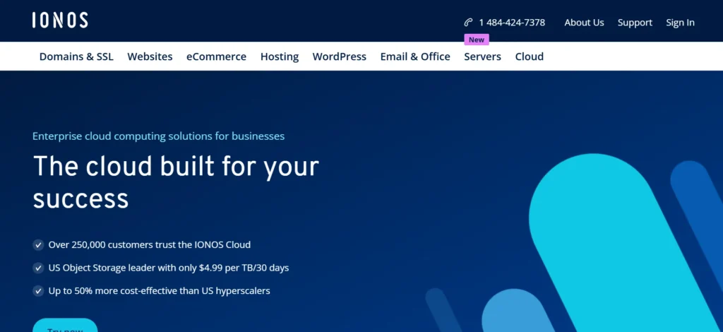 IONOS Cloud- Cloud Hosting Providers