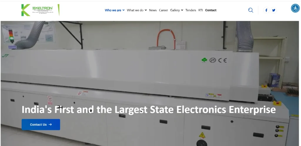  Manufacturing Company in Kerala -KELTRON