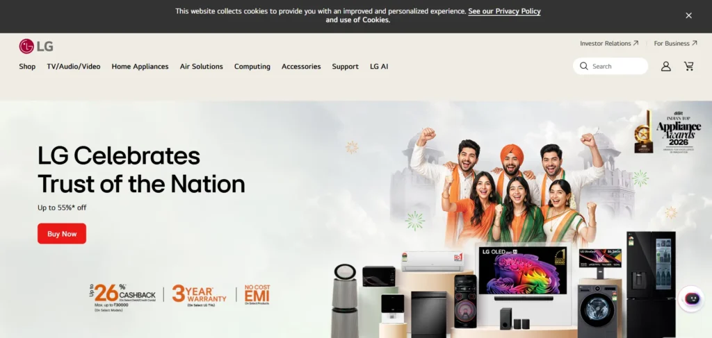 Manufacturing Company in Pune-  LG Electro‍n‌ics India‌