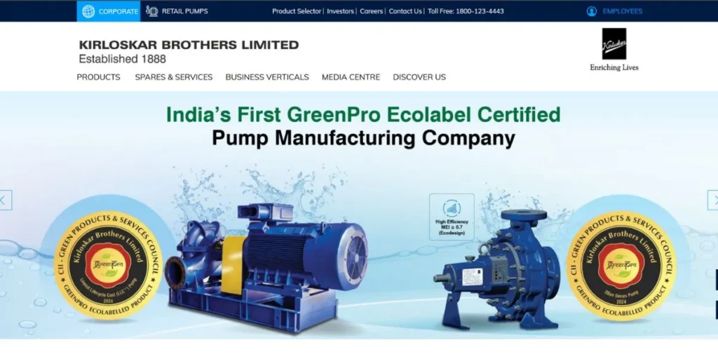 Manufacturing Companies in Pune - Kirloskar Brothers Limited