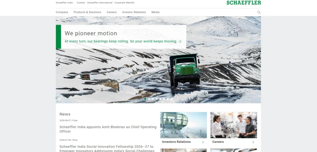 Manufacturing companies in Vadodara -Schaeffler India Limited