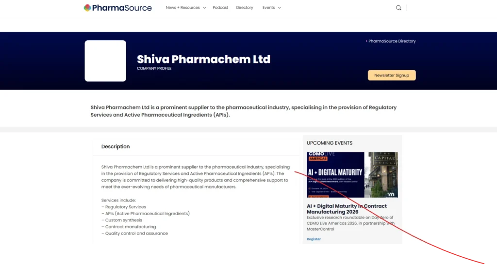 Manufacturing companies in Vadodara- Shiva Pharmachem Limited