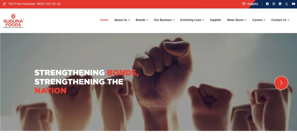  Manufacturing Company in Coimbatore -Suguna Fo‌ods Private Limite‌d