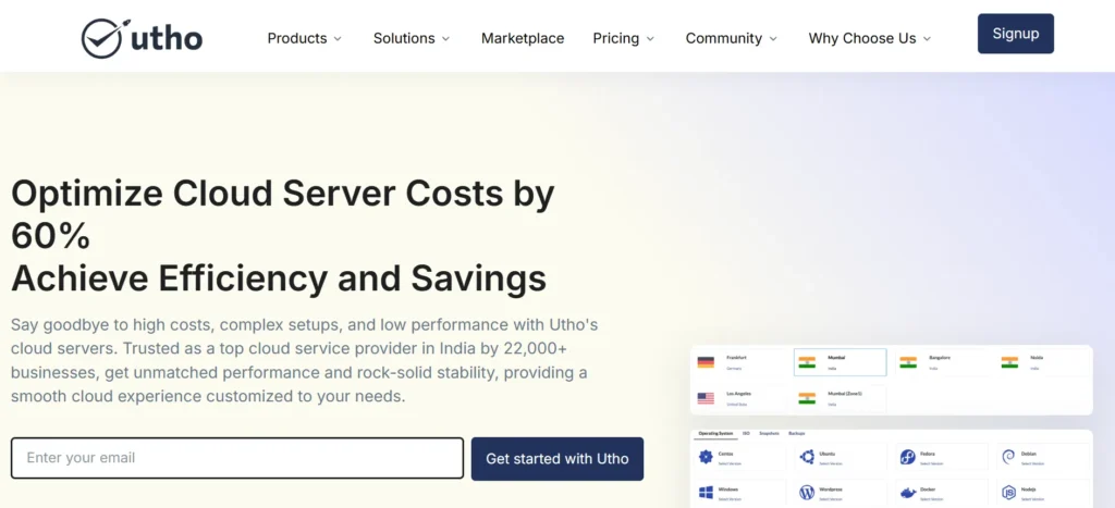 Utho- Cloud Hosting Providers