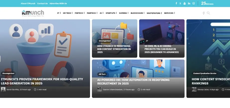 iTMunch - content syndication platform