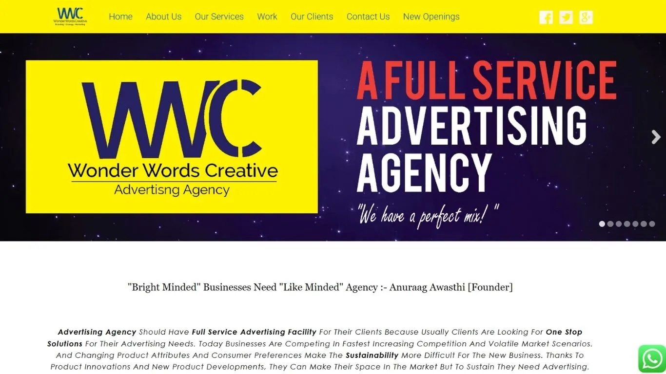 wonderwordscreative - advertising agencies in lucknow