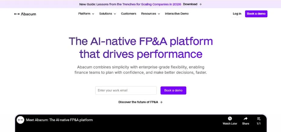 Abacum - Financial Statement Analysis Tools