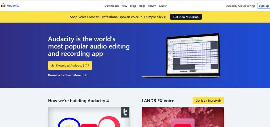 Audacity - Free MOV to MP3 Converters