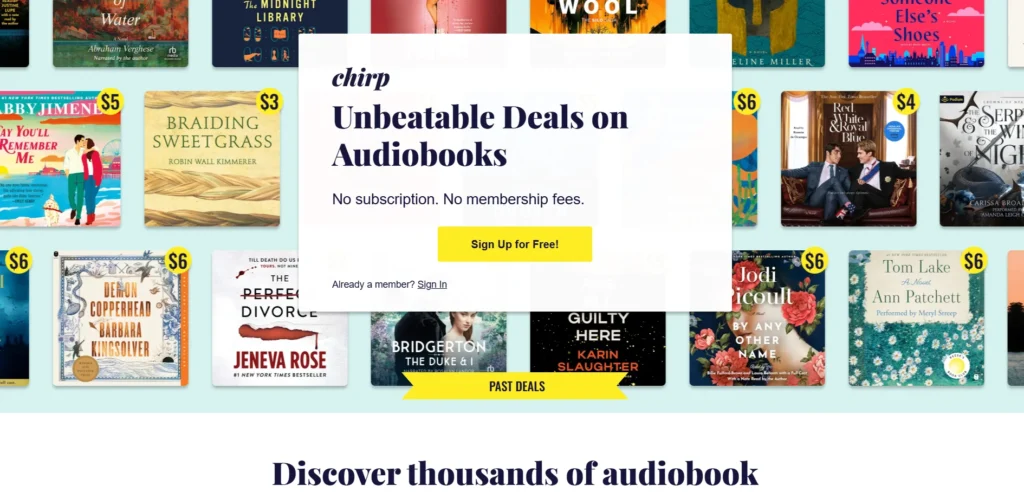 Audiobook App - Chirp