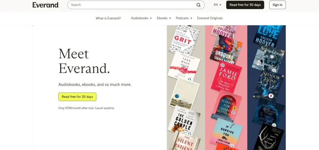Audiobook App - Everand