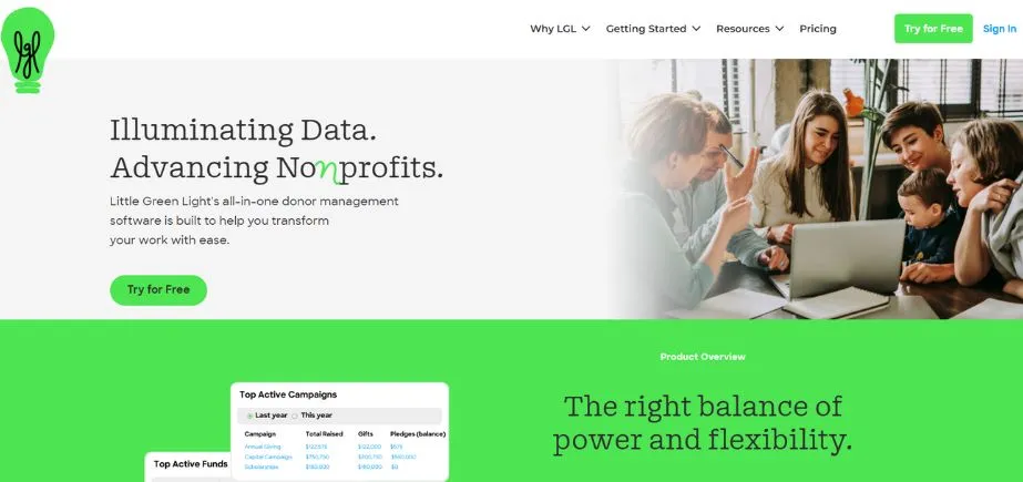 Little Green Light - Donor Management Software