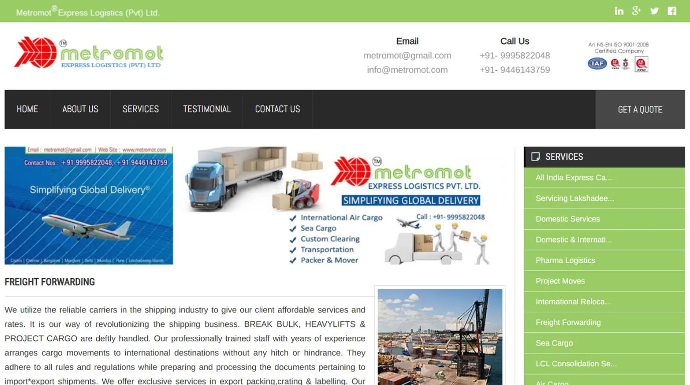 Metromot - freight forwarding companies in Kochi